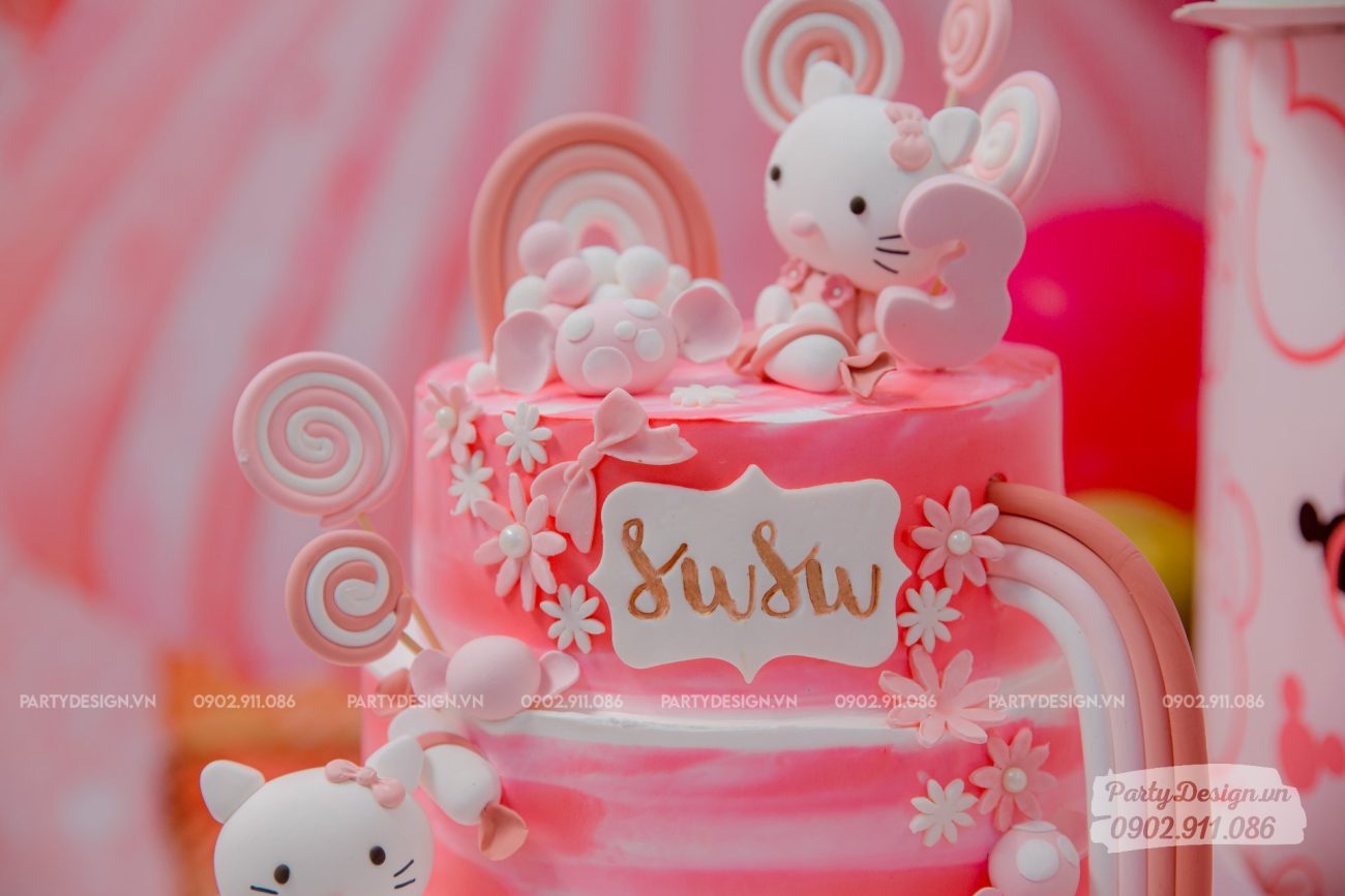 Set bong bóng trang trí sinh nhật Hello Kitty Nha Trang  Sinh nhật Nha  Trang